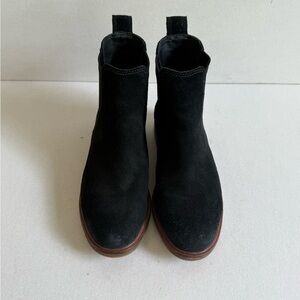 Clarks Black Leather Ankle Boots